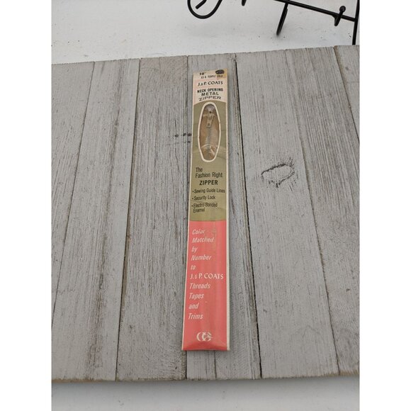 J&P Coats Other - Vintage J&P Coats Neck Opening Metal Zipper 18" Temple Gold 83-B